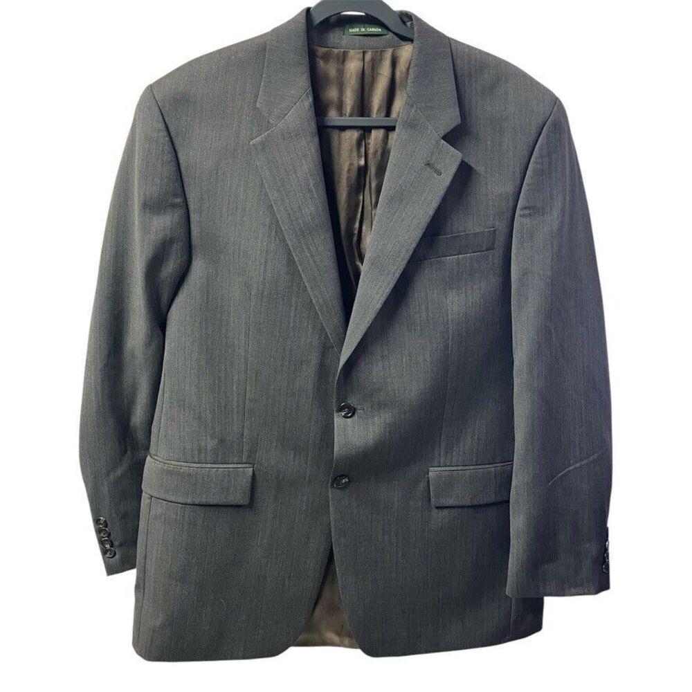 Lauren Ralph Lauren Men’s 2‎ Buttons 42L Wool Sport Coat Jacket Gray Classic